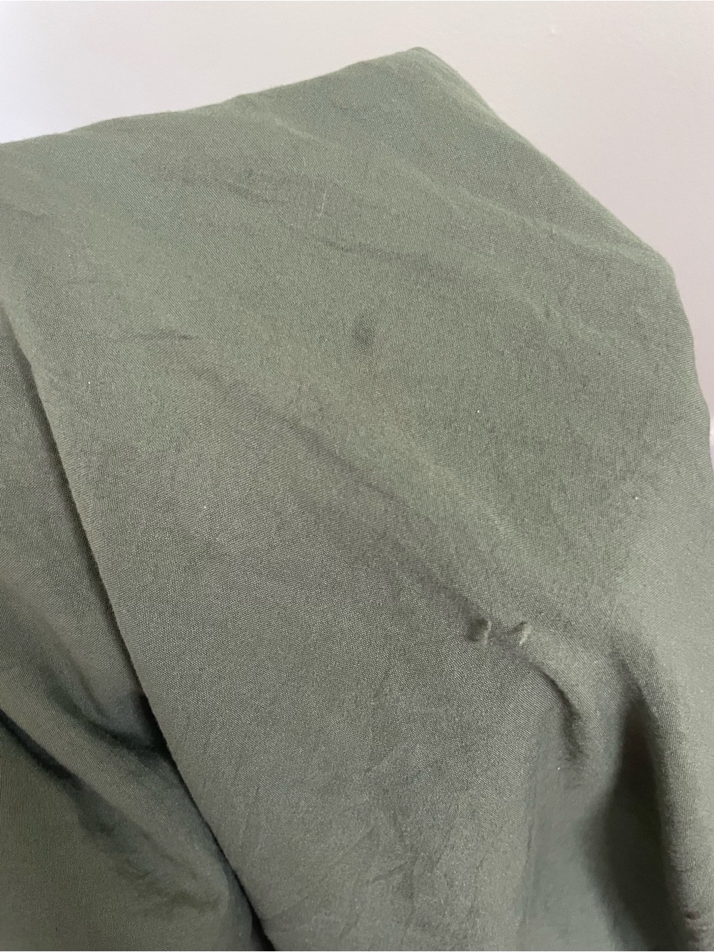 Gorgeous Olive Green Ruffled Body Pillow Cover - Picture 7 of 7